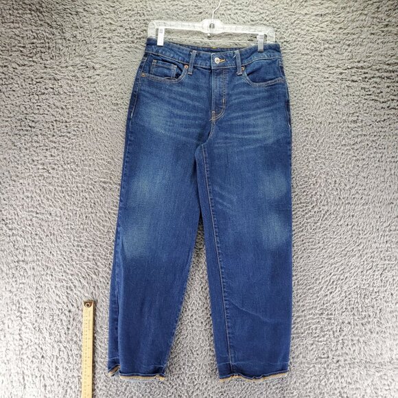 Old Navy Jeans Womens 6 Petite Blue O.G. Loose Stretch Denim - Picture 1 of 9